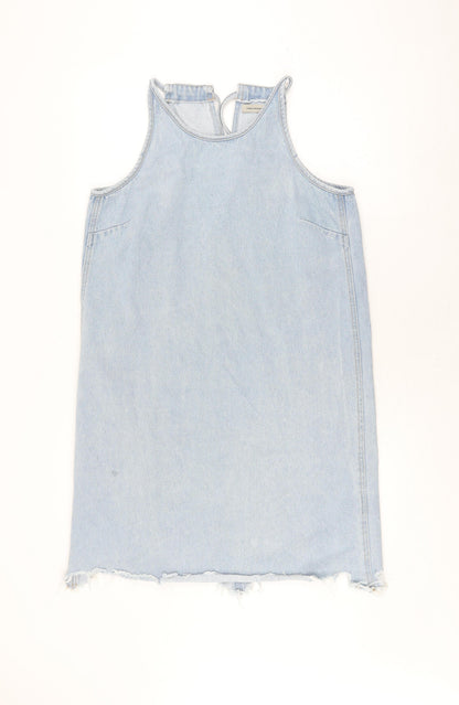 Vero Moda Women's Blue Denim Sleeveless Dress L