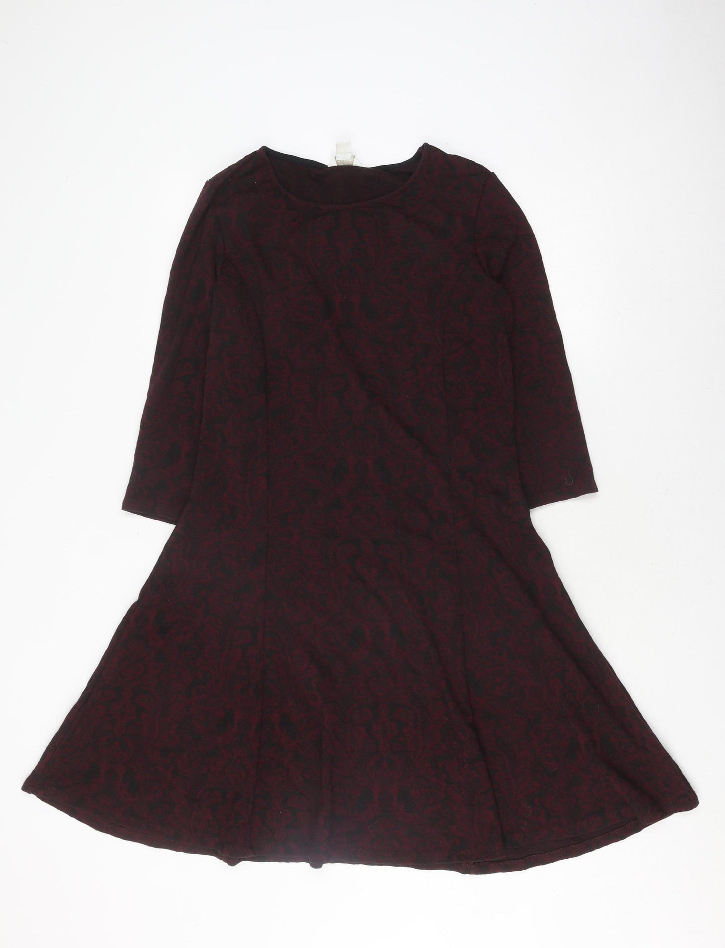 Monsoon Women's Red Paisley Dress Size 12