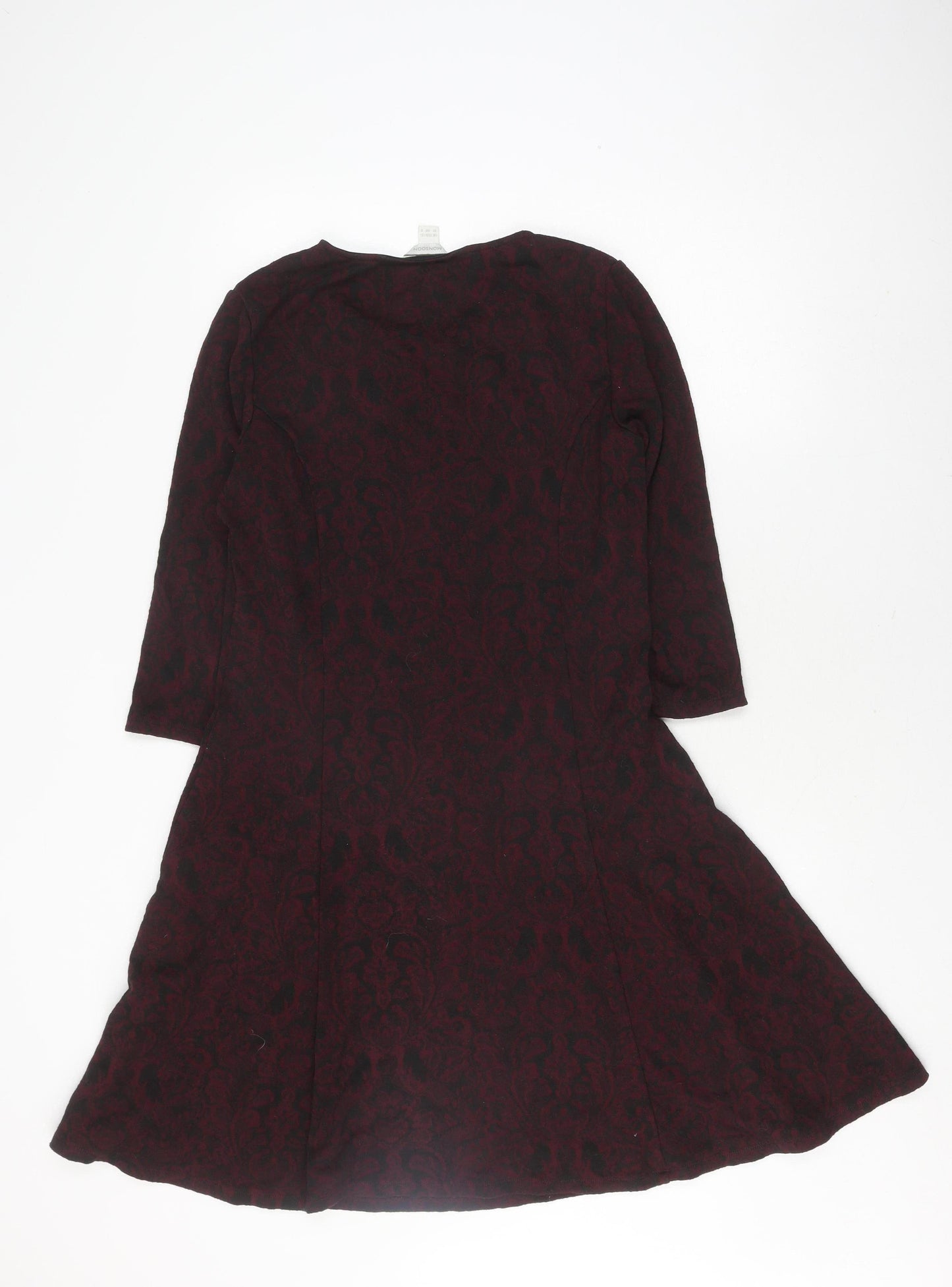 Monsoon Women's Red Paisley Dress Size 12