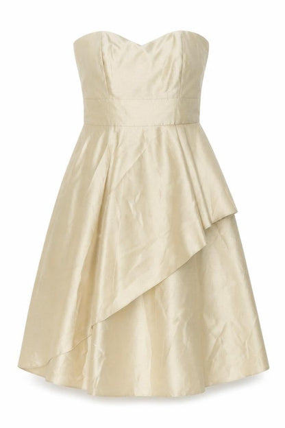 Marks and Spencer Gold Strapless Midi Dress