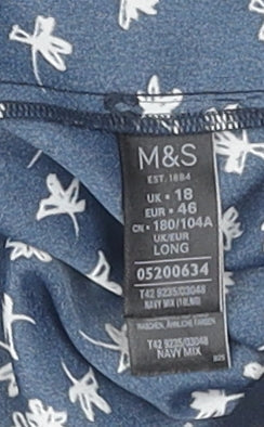 Marks and Spencer Women's Long Blue Dress Size 18
