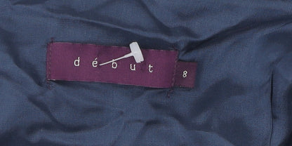 Debenhams Women's Blue Bodycon Dress, Size 8, Floral