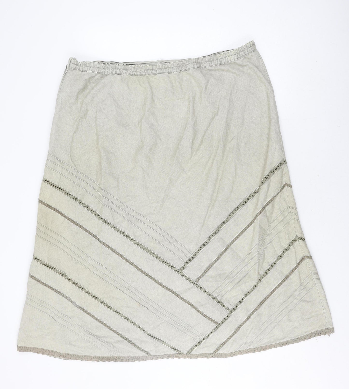 Damart Women's Beige A-Line Skirt Size 24