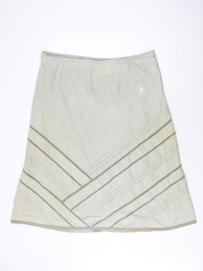 Damart Women's Beige A-Line Skirt Size 24