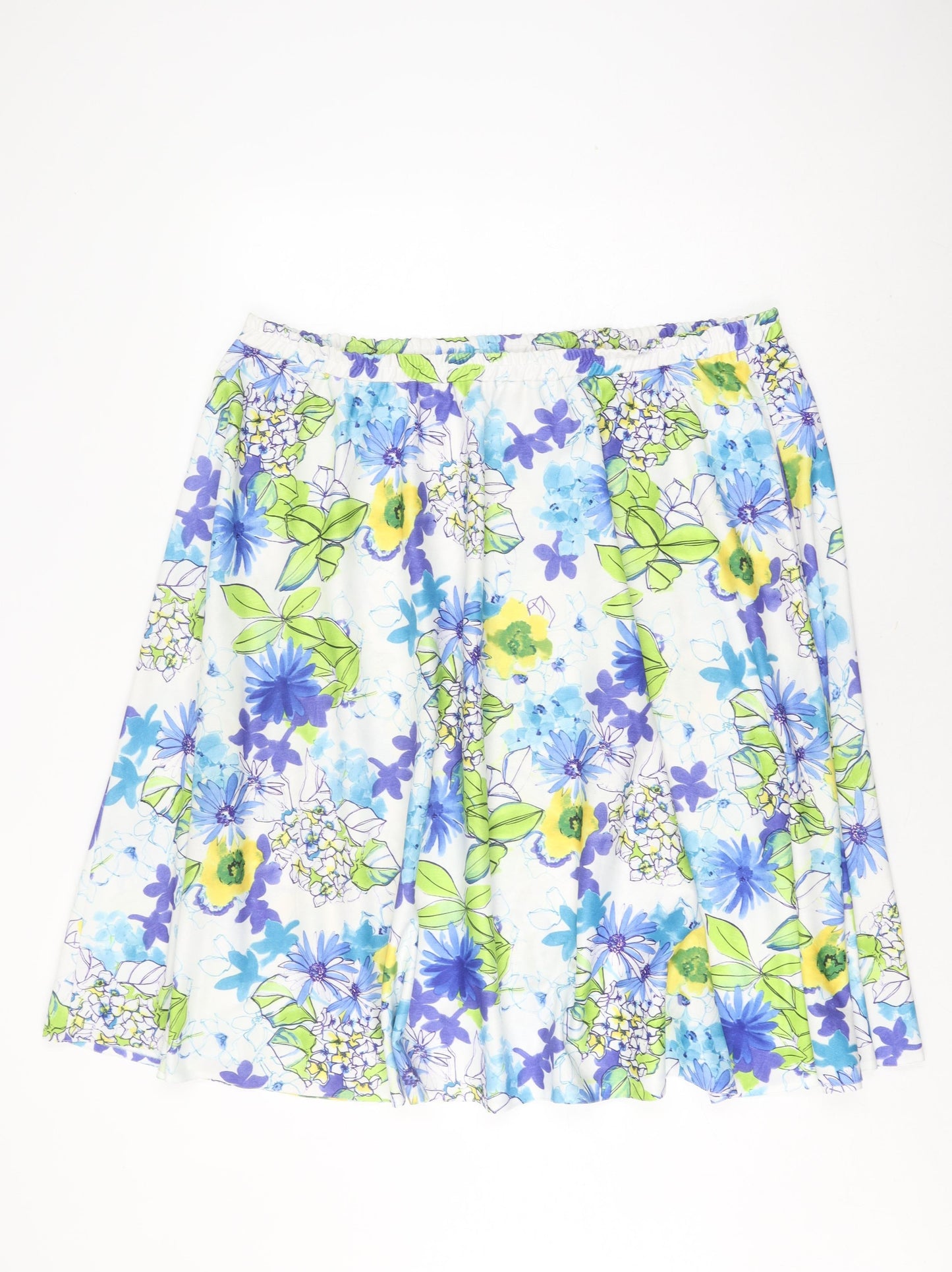 Damart Women's Multicoloured A-Line Floral Skirt Size 10