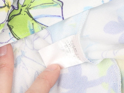 Damart Women's Multicoloured A-Line Floral Skirt Size 10