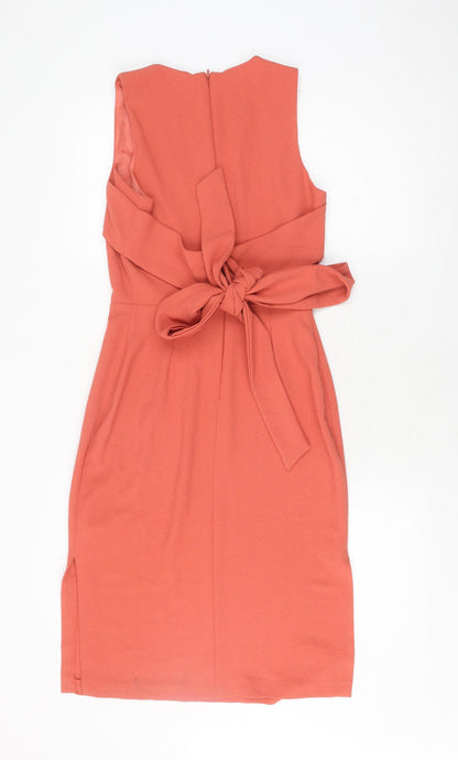 Warehouse Women's Red Sheath Dress Size 8