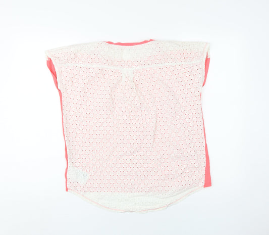 Womens UK Size M Gap Pink Basic Blouse