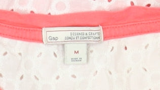 Womens UK Size M Gap Pink Basic Blouse