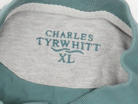 Charles Tyrwhitt Men's Green XL Polo Shirt