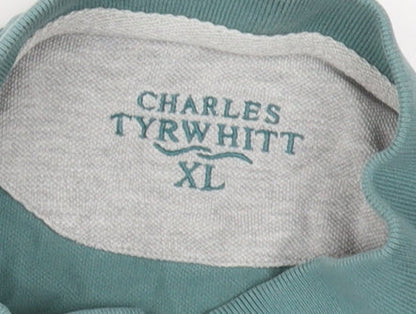 Charles Tyrwhitt Men's Green XL Polo Shirt