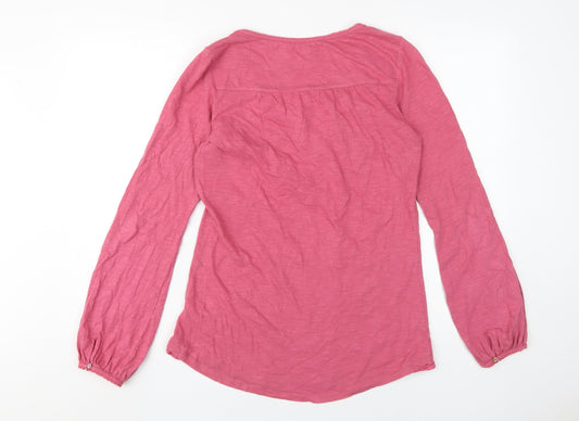 Womens UK Size 8 Monsoon Pink Basic Blouse