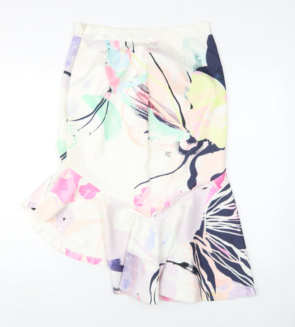 Coast Women's Multicoloured Trumpet Skirt Size 14