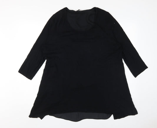 Marks and Spencer Black Women's 3/4 Sleeve Dress Size 18