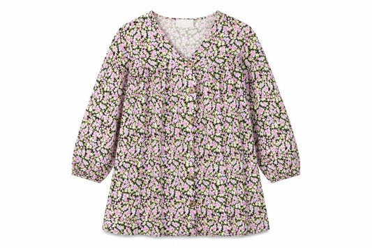 Front view of ASOS Women's Multicoloured Floral Dress, size 8