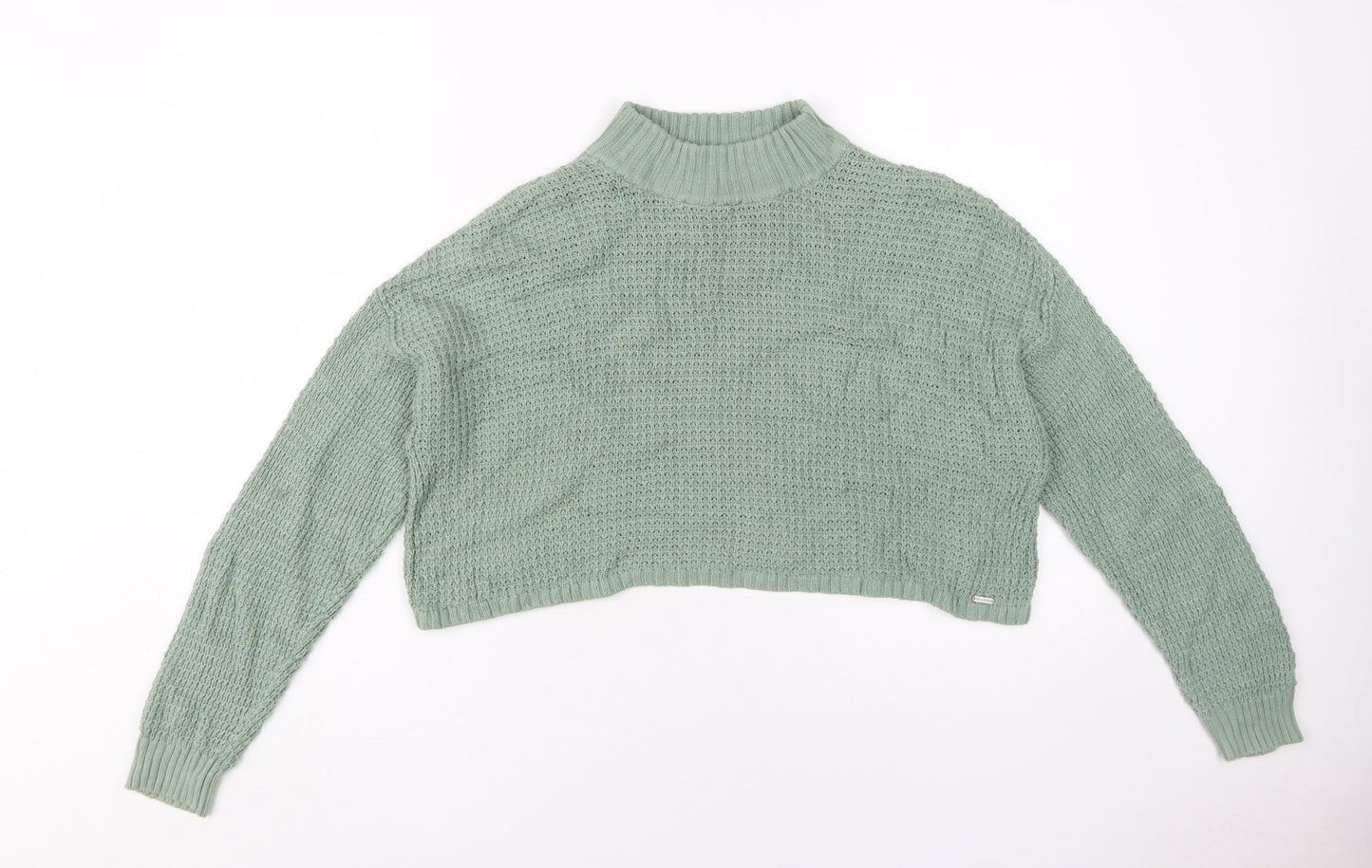 Womens UK Size S Hollister Green Pullover Jumper