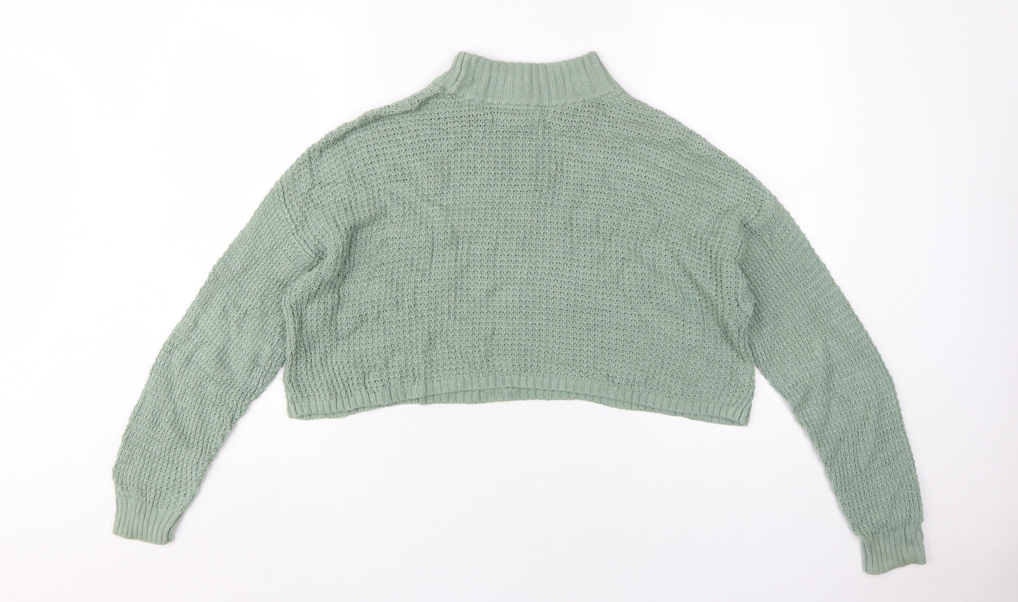 Womens UK Size S Hollister Green Pullover Jumper