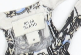 Womens UK Size 8 River Island Multicoloured  Tank