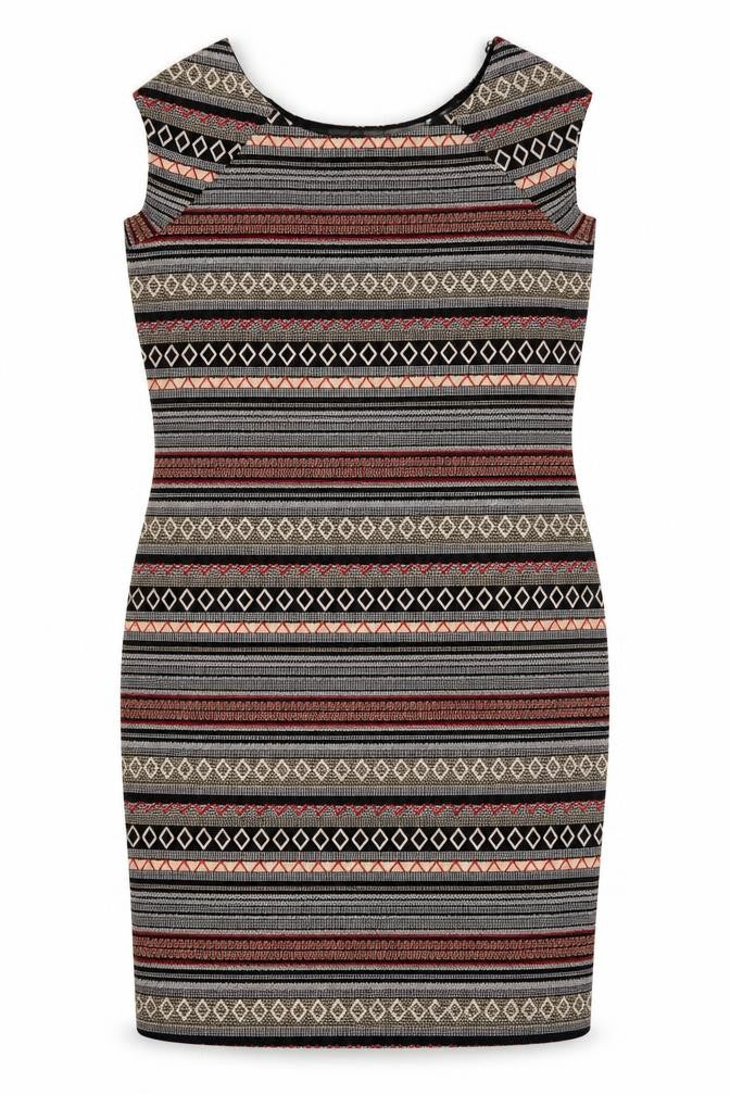 Next Womens Multicoloured Bodycon Dress Size 20