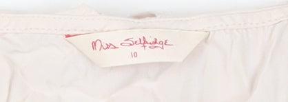Miss Selfridge Women Pink A-Line Dress, Size 10
