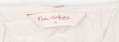 Miss Selfridge Women Pink A-Line Dress, Size 10