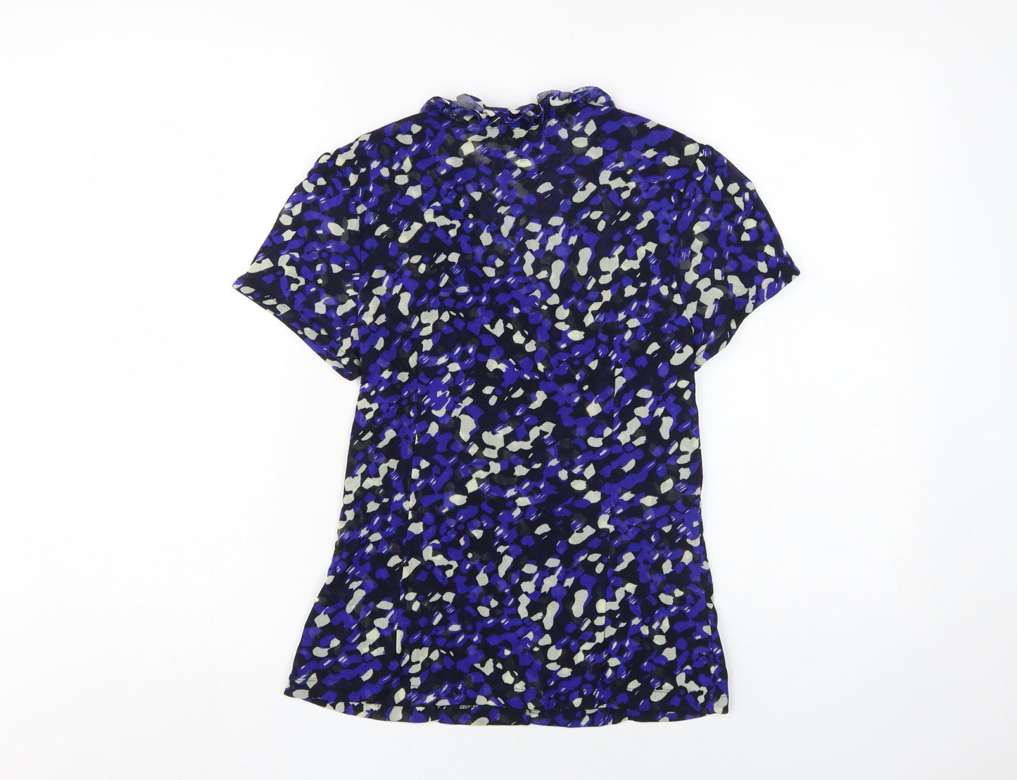 Womens UK Size 10 Soon Blue Basic Blouse
