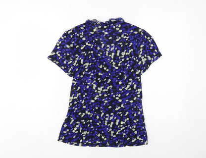 Womens UK Size 10 Soon Blue Basic Blouse