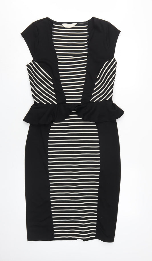 Dorothy Perkins Women Size 12 Black Pencil Dress