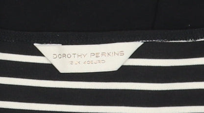 Dorothy Perkins Women Size 12 Black Pencil Dress