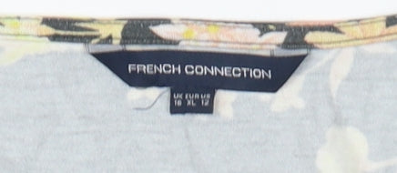 French Connection Women's Floral Wrap Dress XL Multicolour