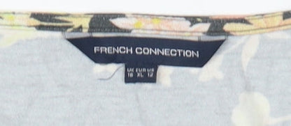 French Connection Women's Floral Wrap Dress XL Multicolour