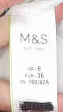 Womens UK Size 8 Marks and Spencer White Tunic Blouse