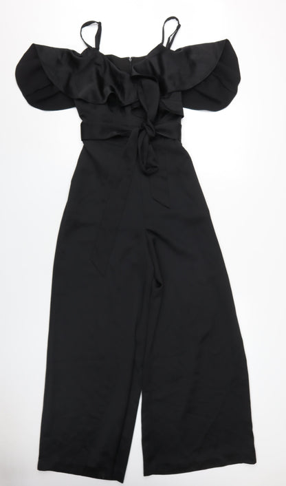 Very Women's Black Off Shoulder Jumpsuit Size 10