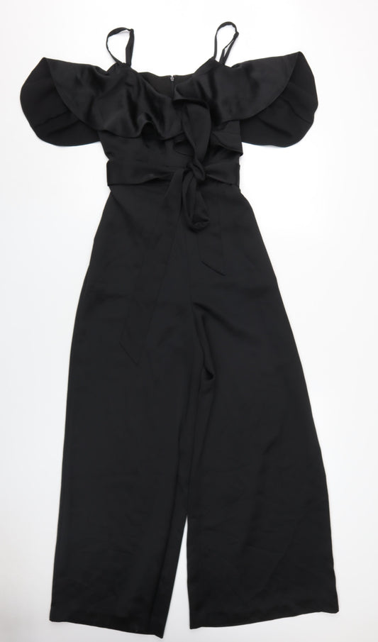 Very Women's Black Off Shoulder Jumpsuit Size 10