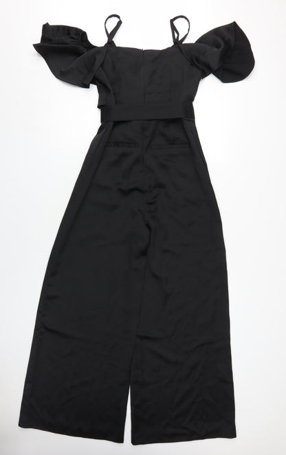 Very Women's Black Off Shoulder Jumpsuit Size 10