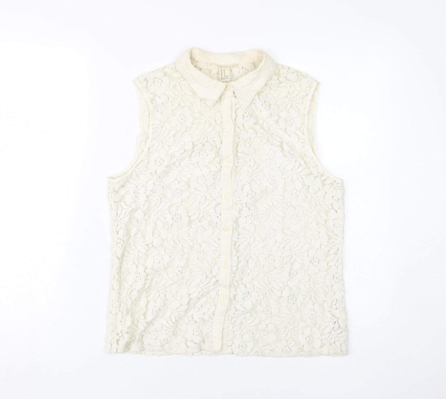 Womens UK Size M FOREVER 21 Beige  Blouse