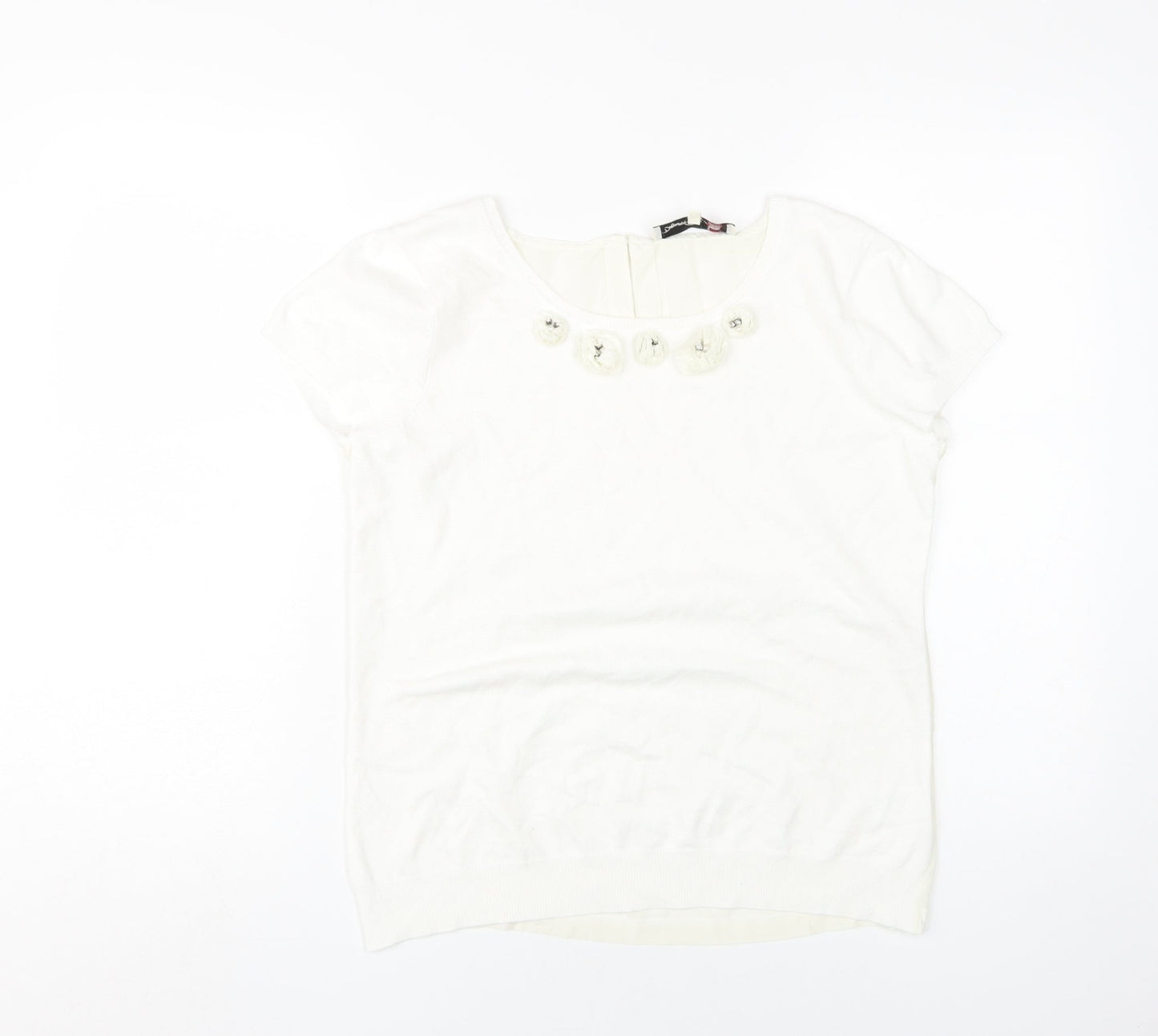 Womens UK Size 10 Damsel in a Dress White  Blouse