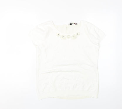 Womens UK Size 10 Damsel in a Dress White  Blouse
