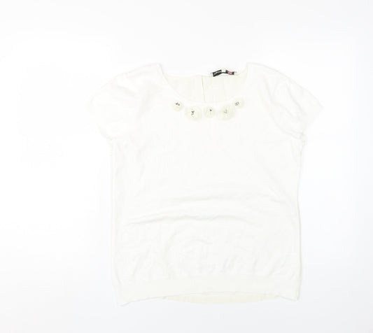 Womens UK Size 10 Damsel in a Dress White  Blouse