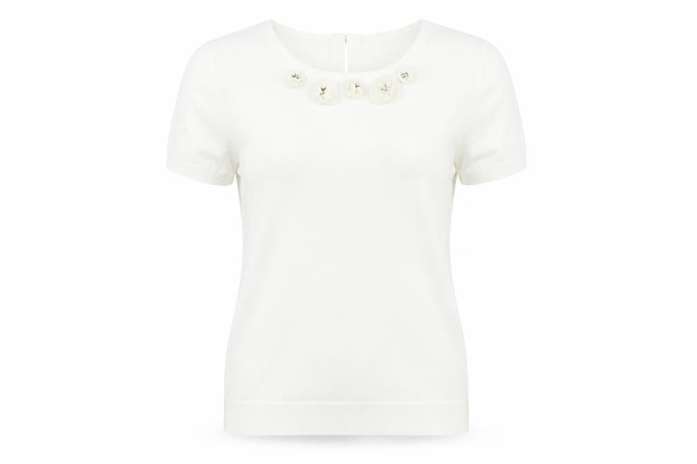 Womens UK Size 10 Damsel in a Dress White  Blouse