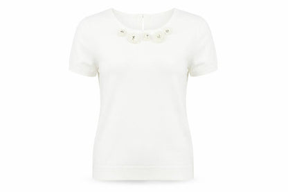 Womens UK Size 10 Damsel in a Dress White  Blouse