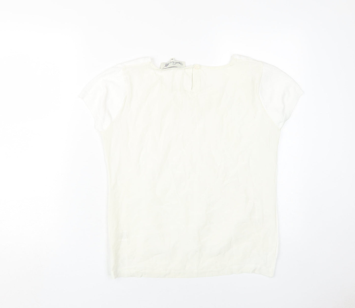 Womens UK Size 10 Damsel in a Dress White  Blouse