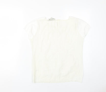 Womens UK Size 10 Damsel in a Dress White  Blouse