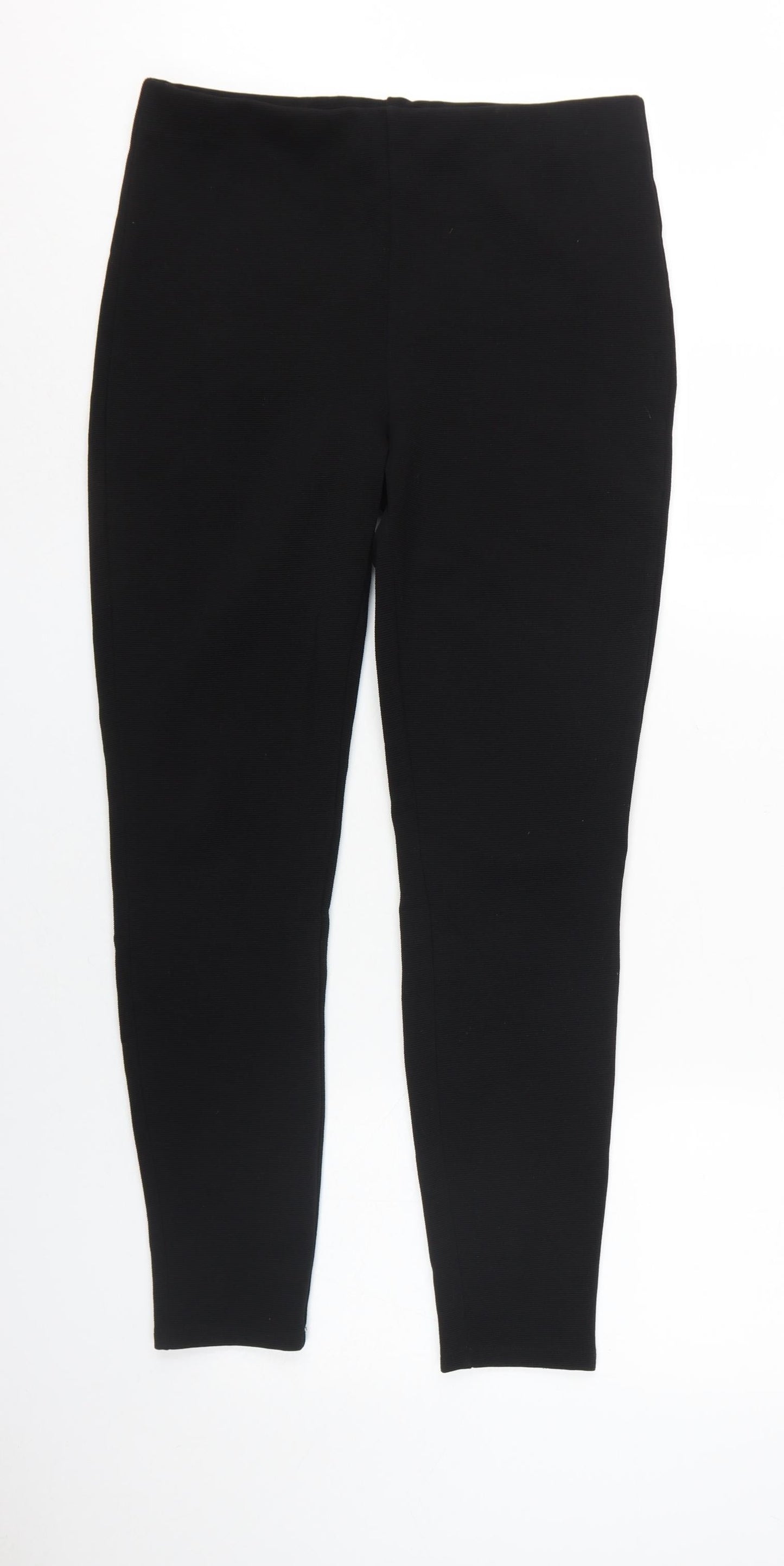 Womens UK Size M H&M Regular Fit Jegging Black Trousers