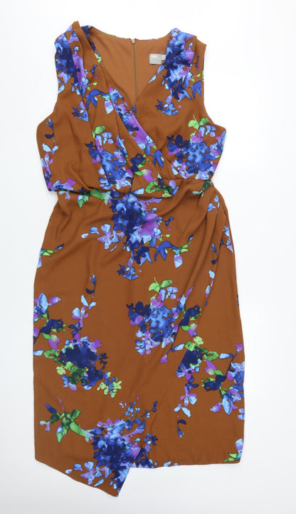 ASOS Women's Multicoloured Wrap Dress Size 16 Party