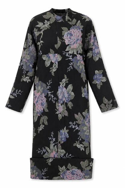 ASOS DESIGN Women's Black Floral Shift Dress - Size 12