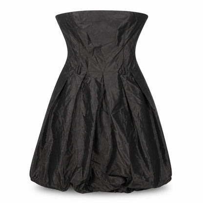 Zara Basic Women's Brown Bubble Hem Party Dress S