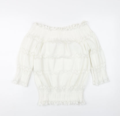 Womens UK Size 6 River Island White Camisole Blouse