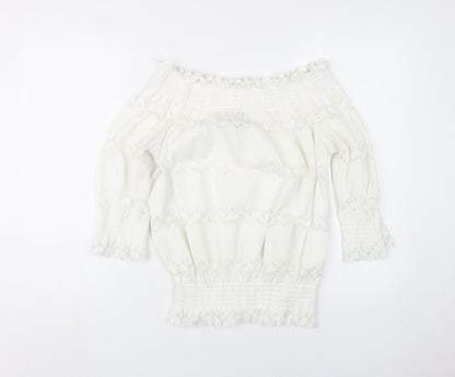 Womens UK Size 6 River Island White Camisole Blouse