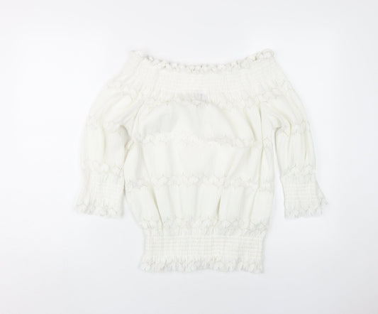 Womens UK Size 6 River Island White Camisole Blouse